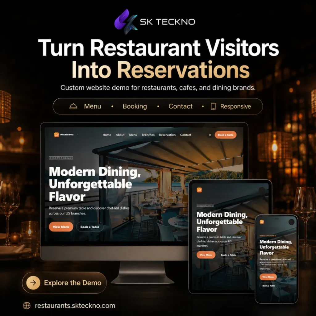 Restaurant Website Demo website preview